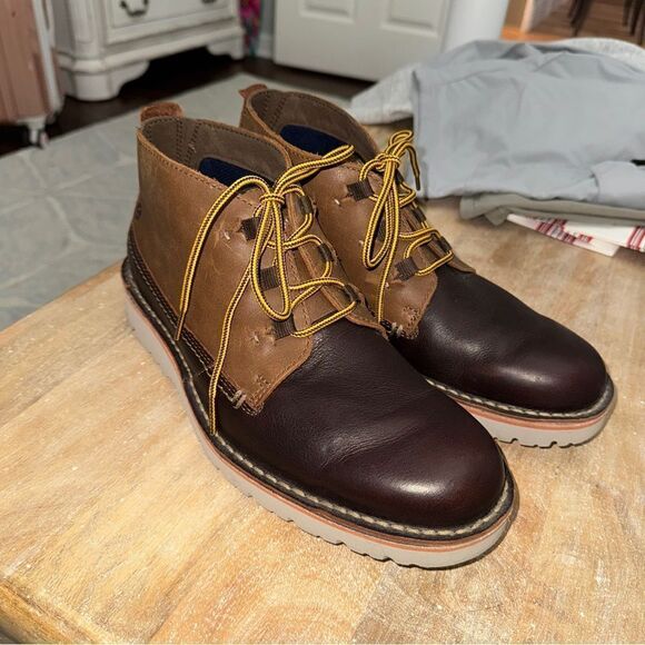 Men’s Clark’s Collection Eastern-mid leather lace up vintage style boots sz 9.5 - Picture 10 of 15